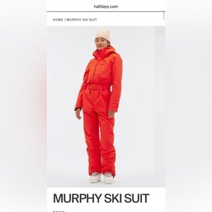 Halfdays Red Murphy Ski Suit
